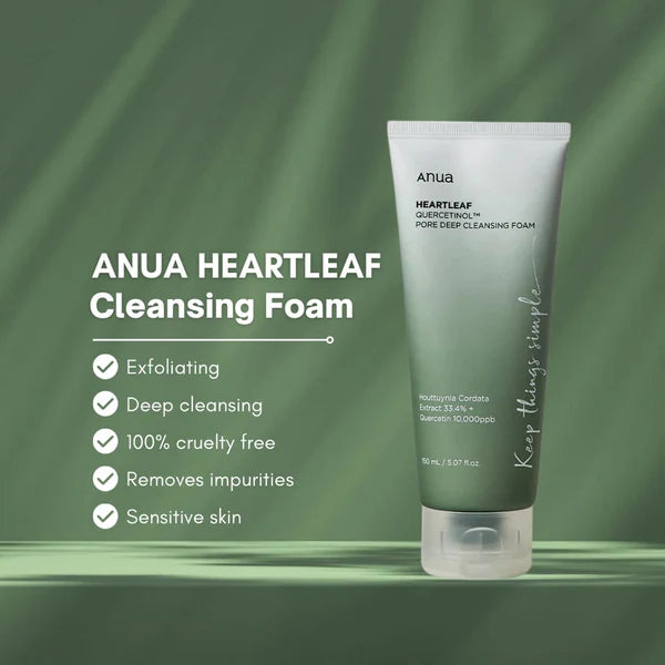 Anua Heartleaf Quercetinol Pore Deep Cleansing Foam 150ml