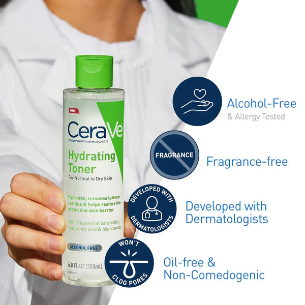 CeraVe Hydrating Toner For Normal To Dry Skin 200ml