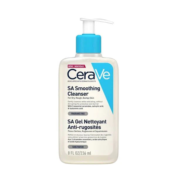 CeraVe SA Smoothing Cleanser For Dry, Bumpy Skin 236ml