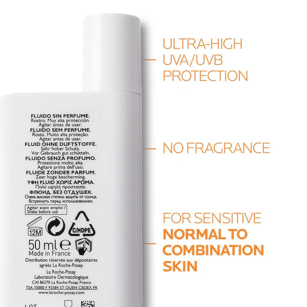 La Roche-Posay Anthelios UVMune 400 Invisible Fluid SPF50+ 50ml