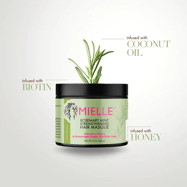 MIELLE Rosemary Mint Strengthening Hair Masque 340g